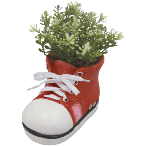 No.PR3272 Boot Planter (Frost Proof Polyresin) - Red