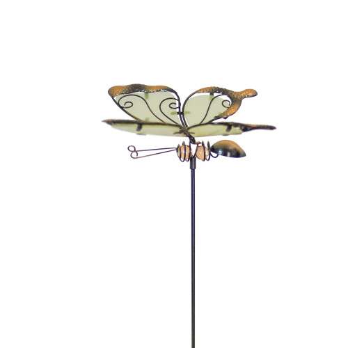 No.PS4000 Glass Wing Glow in the Dark Butterfly Stake