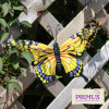 No.PA1701 Pink, Yellow & Blue Set of 3 Small Metal Butterfly Wall Art