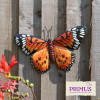 No.PA1705 Medium Metal Orange Butterfly Wall Art