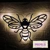 No.PA6010BK Bee Solar Backlit Wall Art