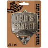 No.PC5801 Cast Iron Wall Mounted Bottle Opener 'Dad's Garage'