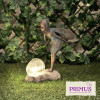 No.PR1003 Resin Standing Fairy with Solar Bubble Light
