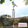 No.PT1003 Stained Glass Effect Blue Tit Wind Chime